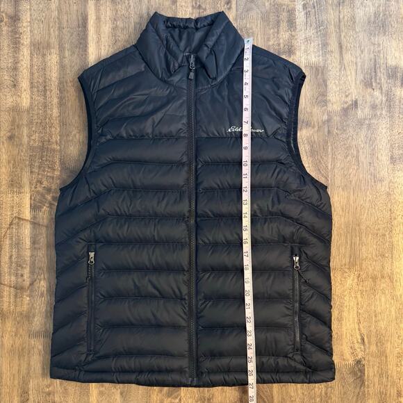 Eddie Bauer Men's Cirruslite 650 Fill Goose Down Puffer Vest Black Size Medium - Picture 8 of 12